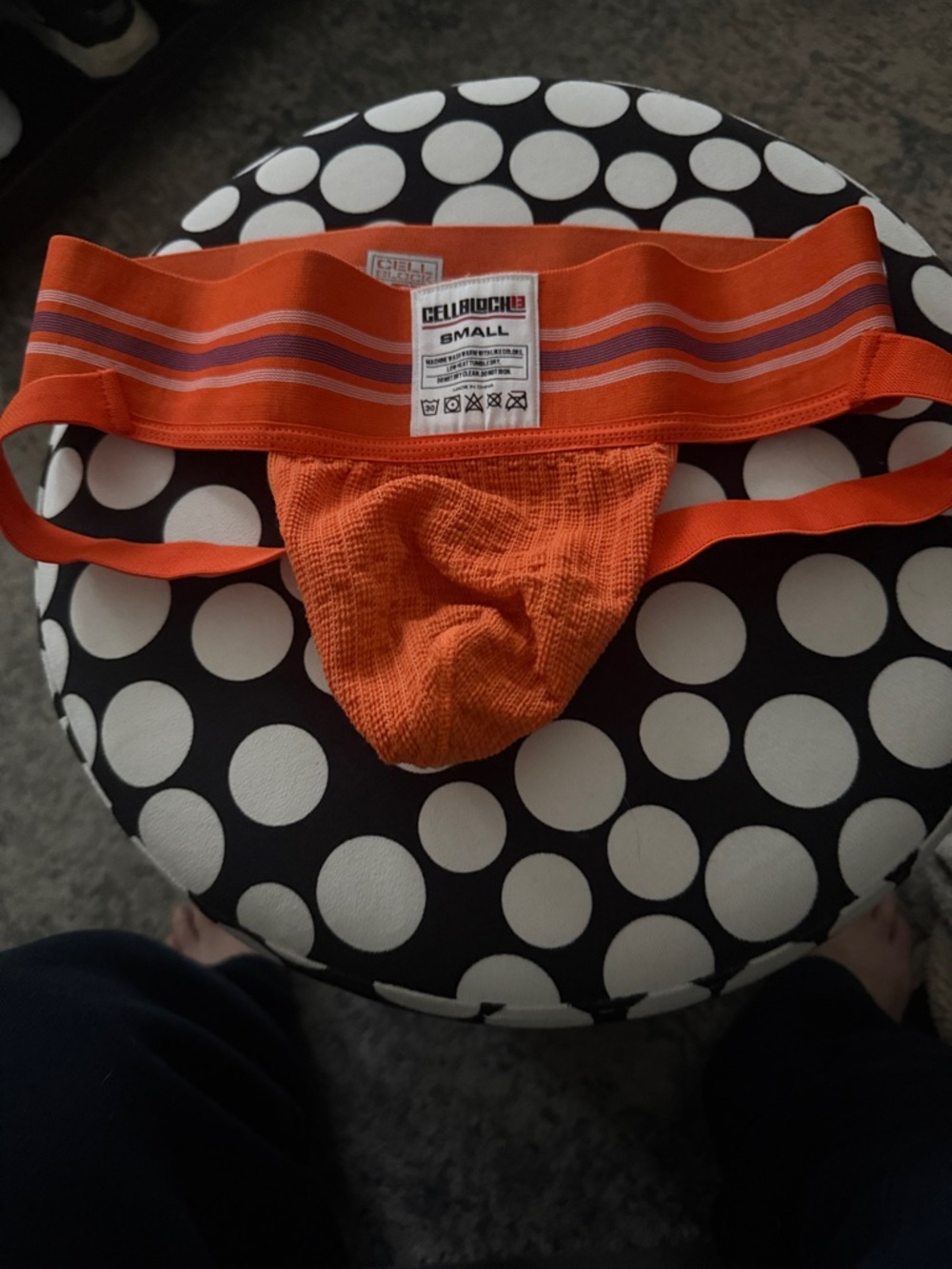 CellBlock 13 Orange Men’s Jockstrap - Small